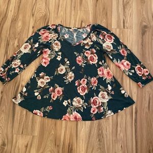 Be Stage wrinkle free peasant top